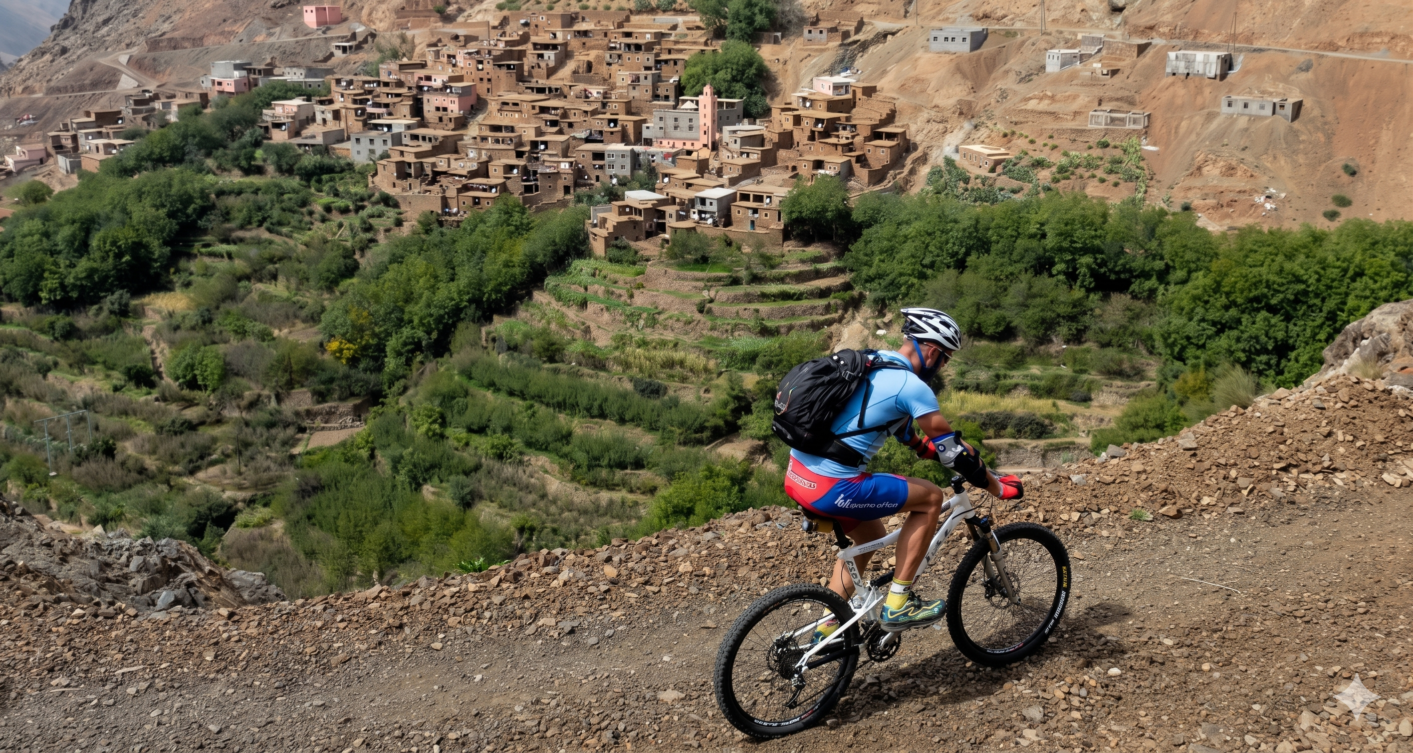 VTT dans la vallée de l'Ouirgane