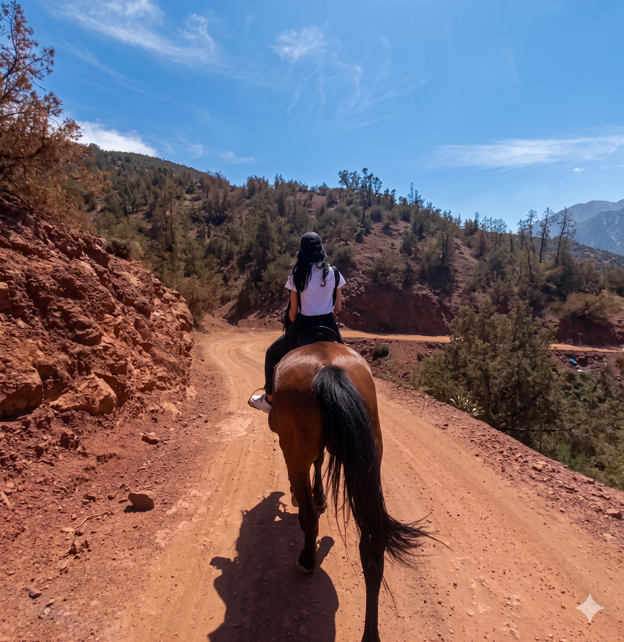 Équitation dans les oliveraies d'Ouirgane